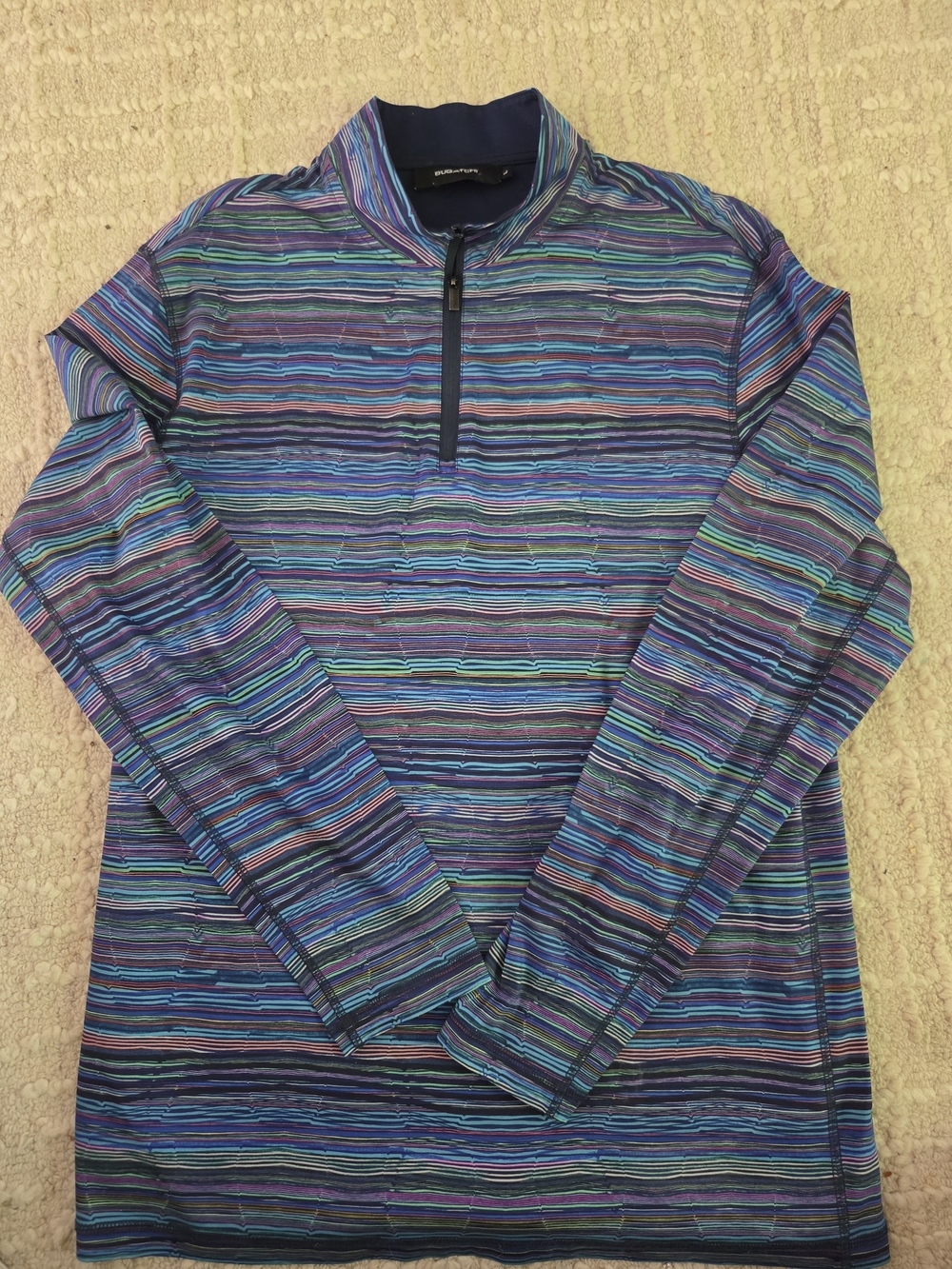 Bugatchi Golf Quarter Zip, L